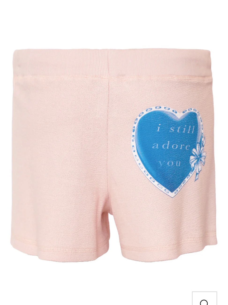 Boys Lie Soft Knit Cheeky Drawstring Shorts - Pale Pink